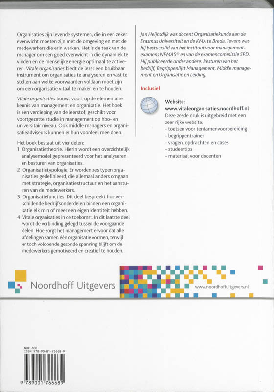 Achterkant van Vitale organisaties
