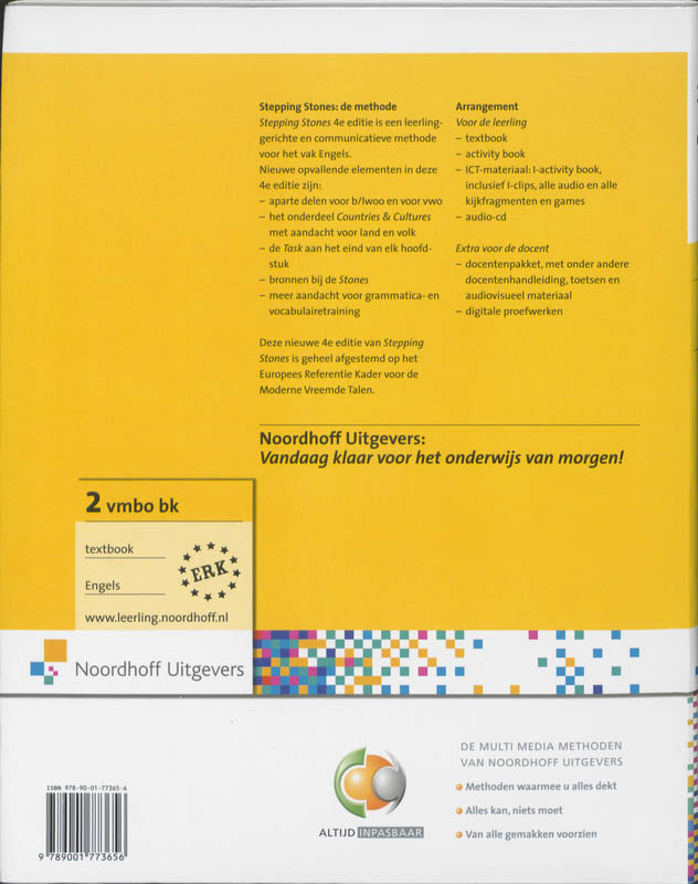 Achterkant van 2 Vmbo bk