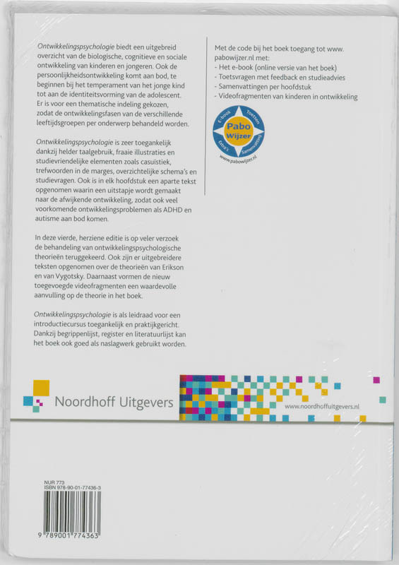Achterkant van Ontwikkelingspsychologie