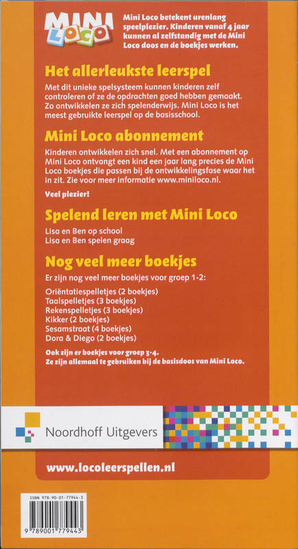 Achterkant van Mini Loco Lisa en Ben op school
