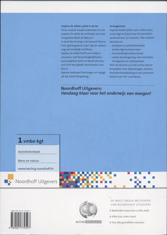 Achterkant van activiteitenboek