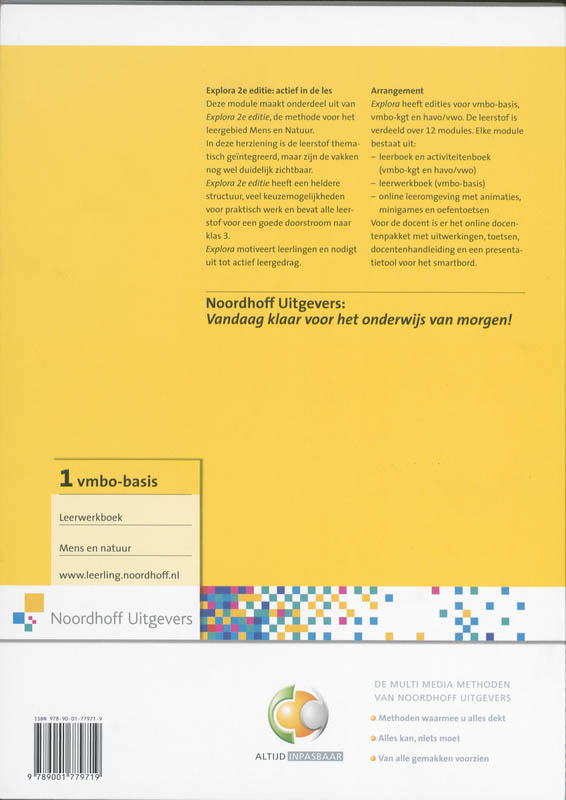 Achterkant van Leerwerkboek vmbo basis