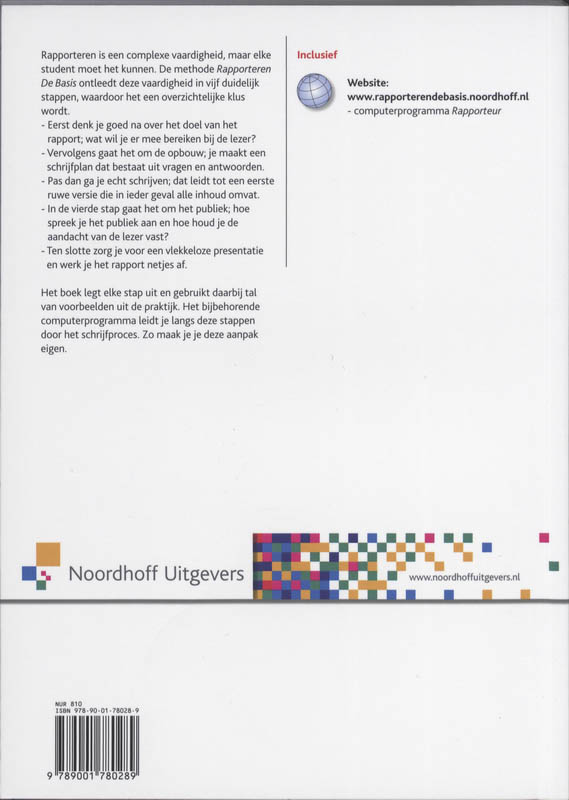 Achterkant van Rapporteren de Basis