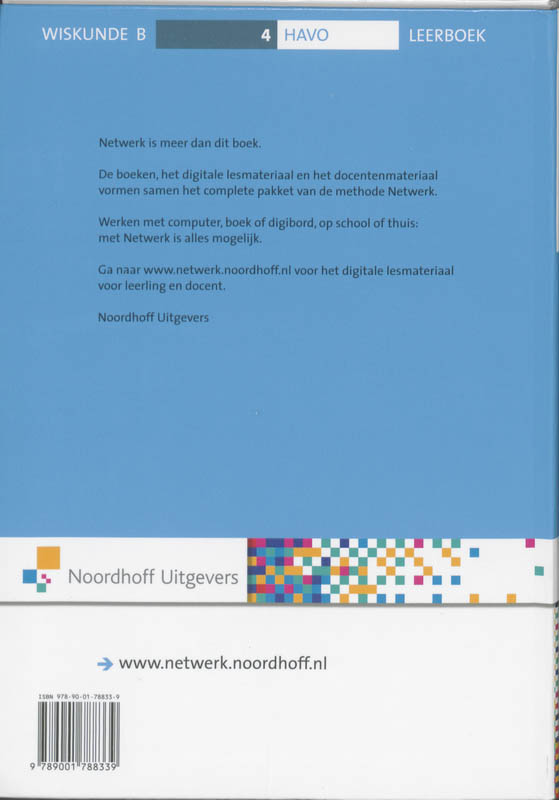 Achterkant van 4 Havo wiskunde B