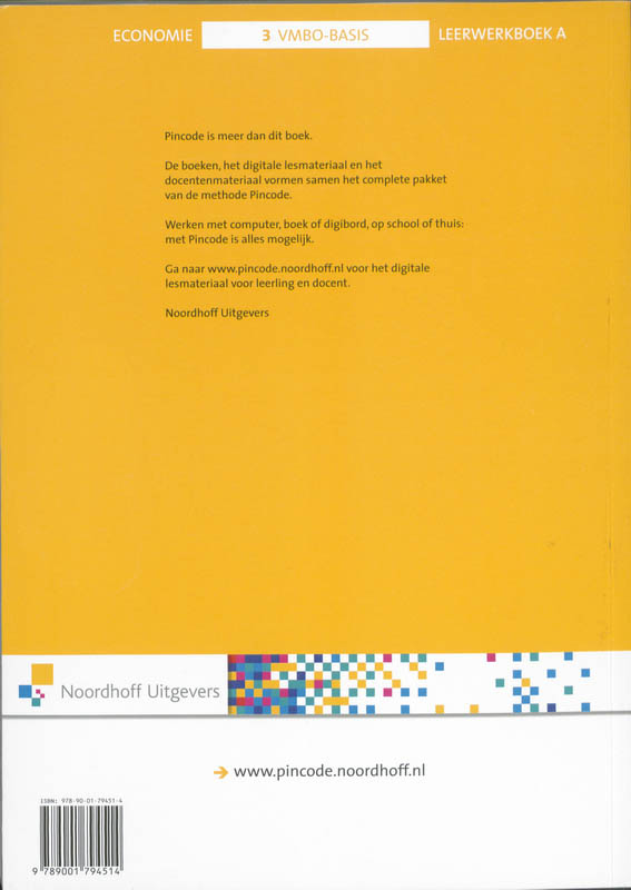 Achterkant van Leerwerkboek A