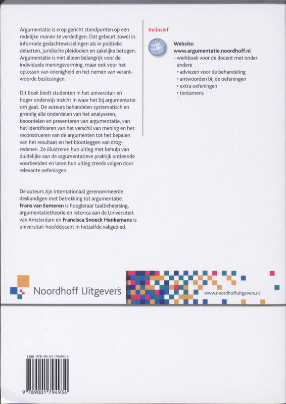 Achterkant van Argumentatie