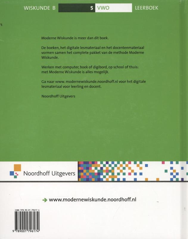 Achterkant van leerboek