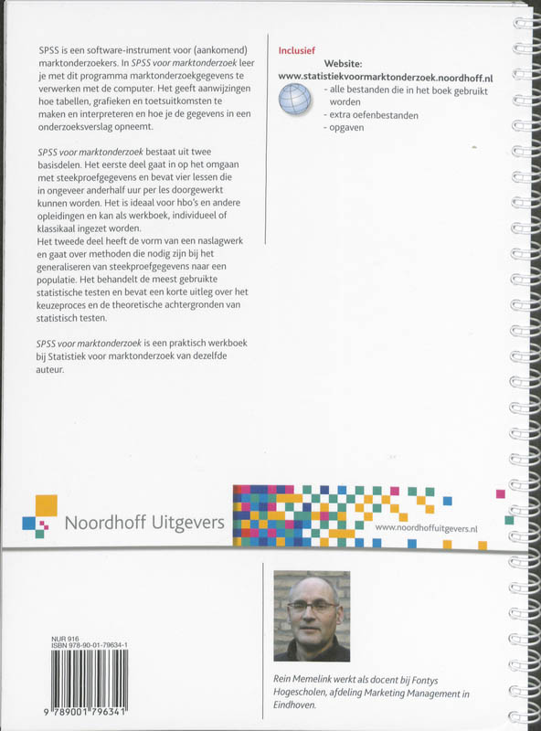 Achterkant van SPSS voor marktonderzoek