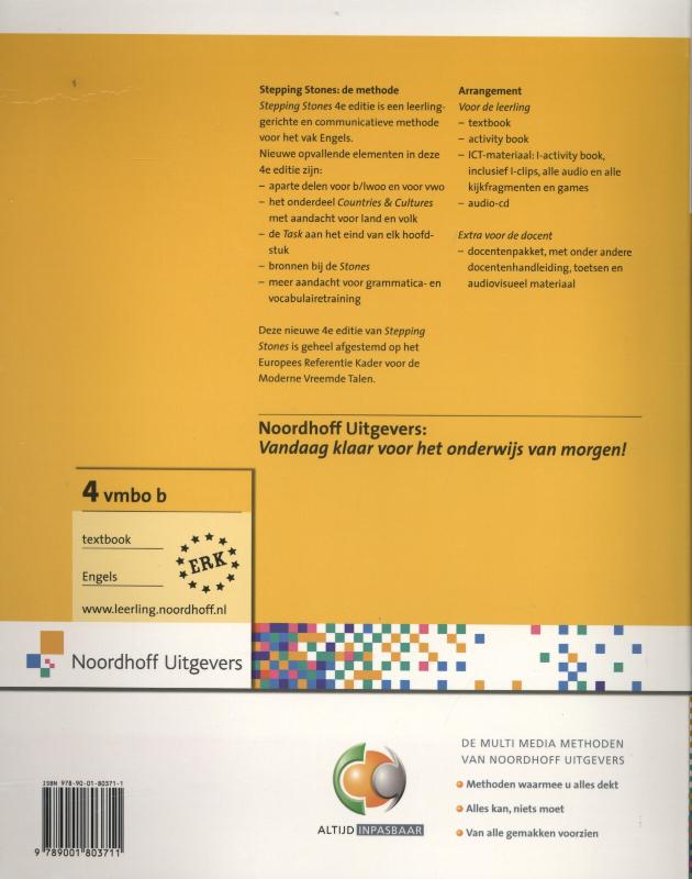Achterkant van textbook