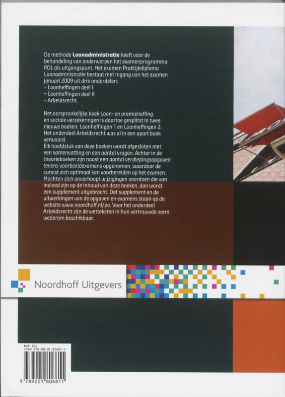 Achterkant van Loonheffingen 1 2011
