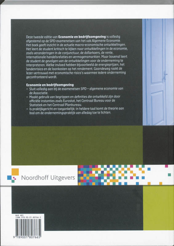Achterkant van Economie en bedrijfsomgeving