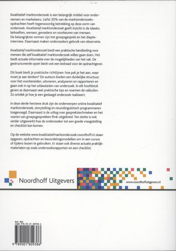 Achterkant van Kwalitatief marktonderzoek