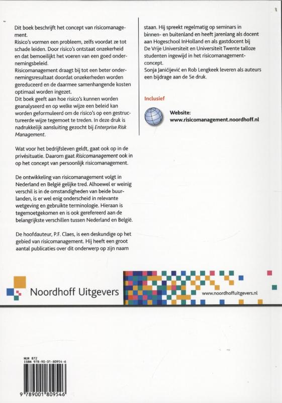 Achterkant van Risicomanagement