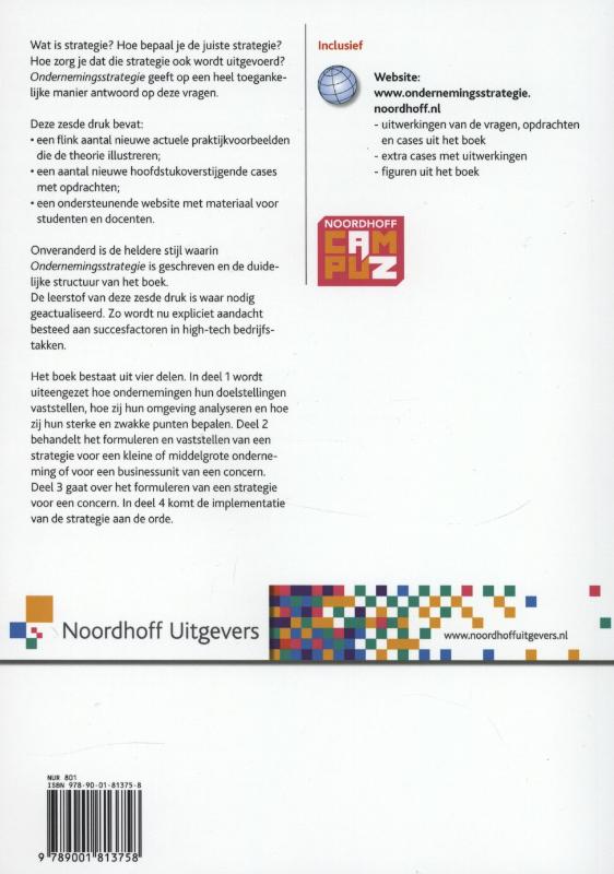 Achterkant van Ondernemingsstrategie