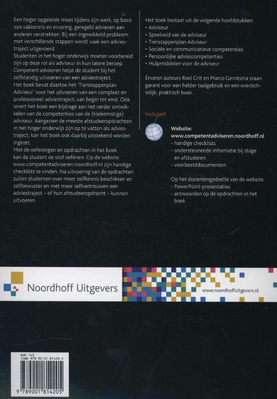 Achterkant van Competent adviseren