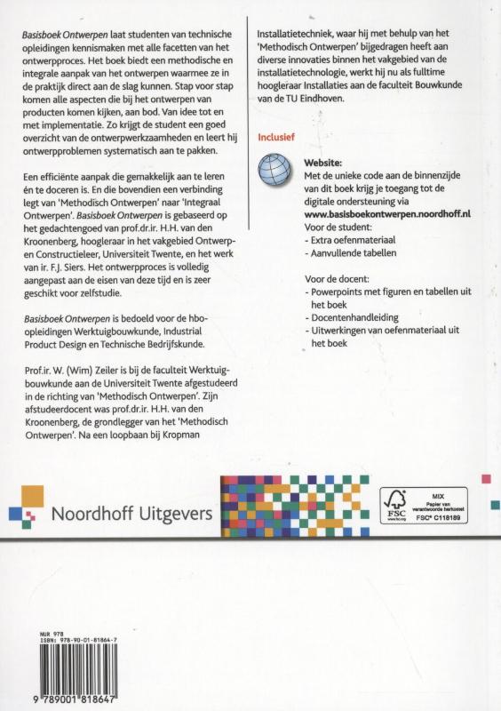 Achterkant van Basisboek Ontwerpen