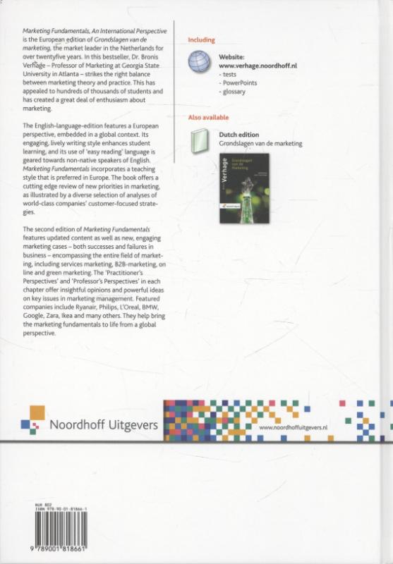 Achterkant van Marketing fundamentals