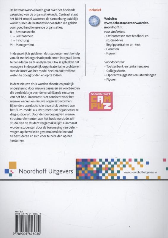 Achterkant van De bestaansvoorwaarden