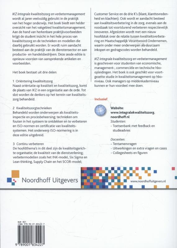 Achterkant van IKZ, integrale kwaliteitszorg en verbetermanagement