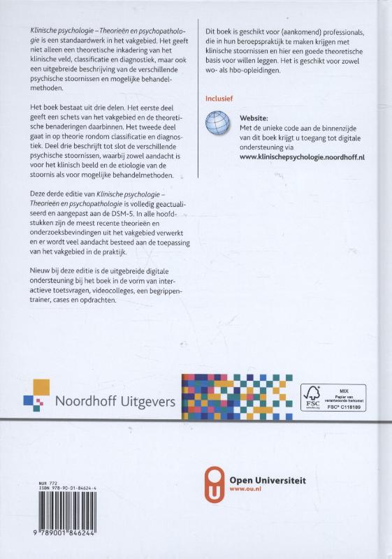 Achterkant van Klinische psychologie