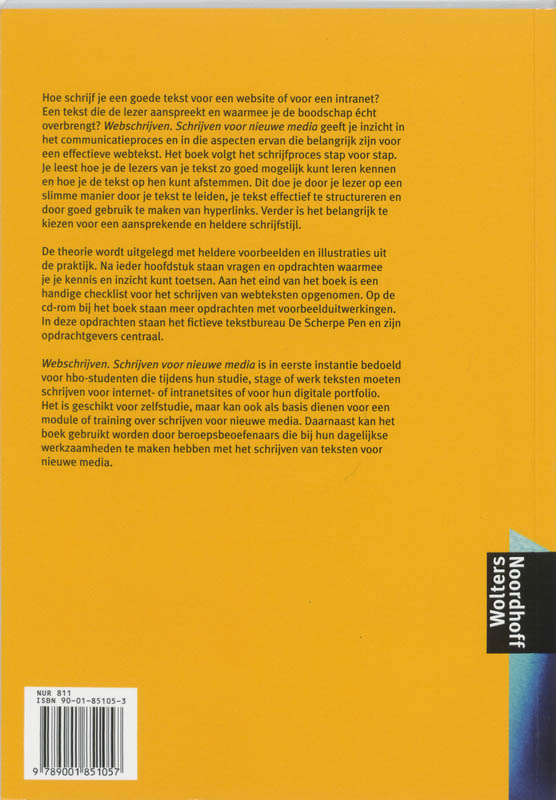 Achterkant van Webschrijven