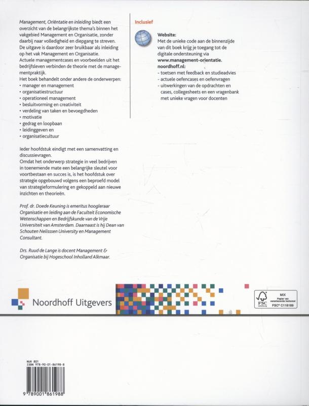 Achterkant van Management