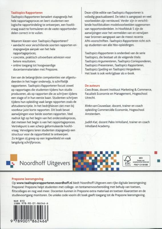 Achterkant van Rapporteren