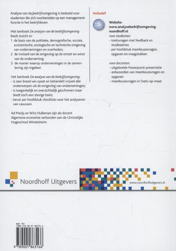 Achterkant van De analyse van de bedrijfsomgeving