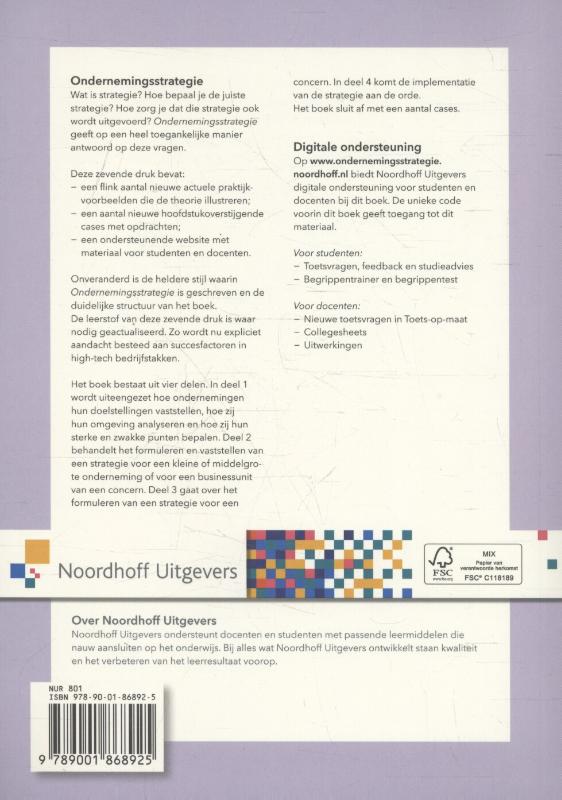 Achterkant van Ondernemingsstrategie