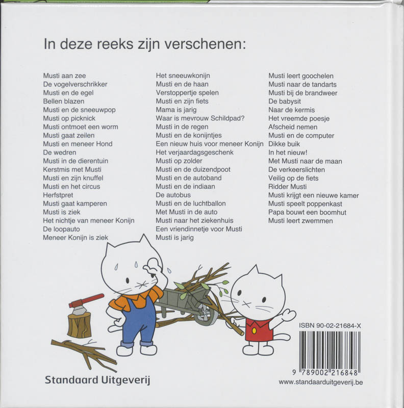 Achterkant van Papa bouwt een boomhut