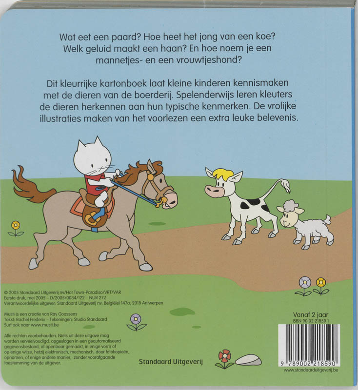 Achterkant van Dieren op de boerderij