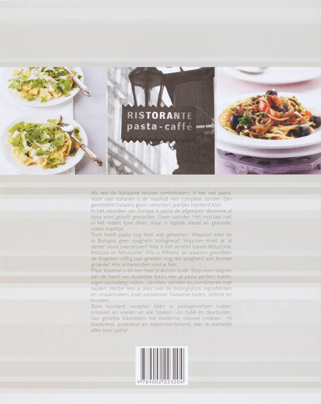Achterkant van Alles over pasta