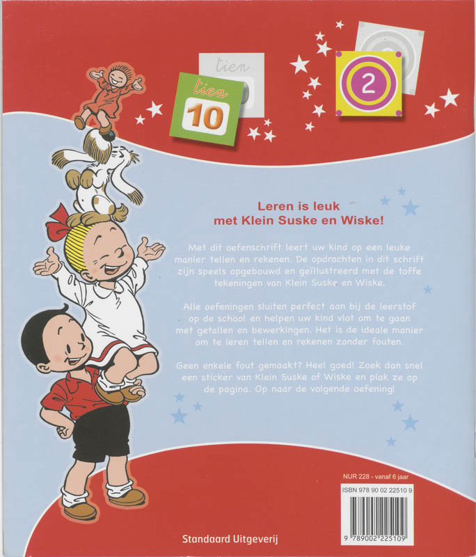 Achterkant van Oefenschrift tellen en rekenen