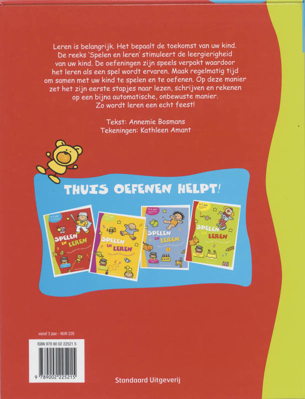 Achterkant van Spelen en leren 3-4 jaar