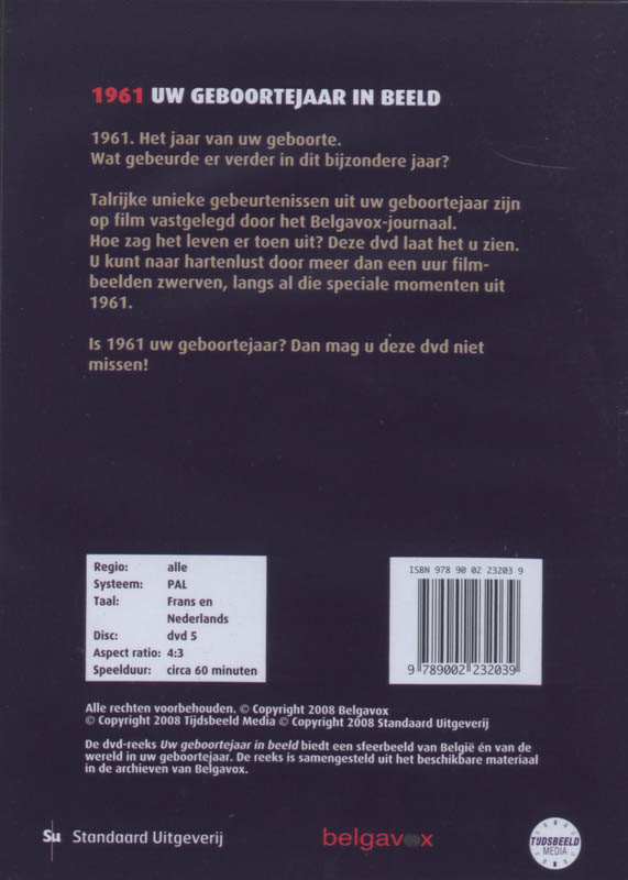 Achterkant van 1961