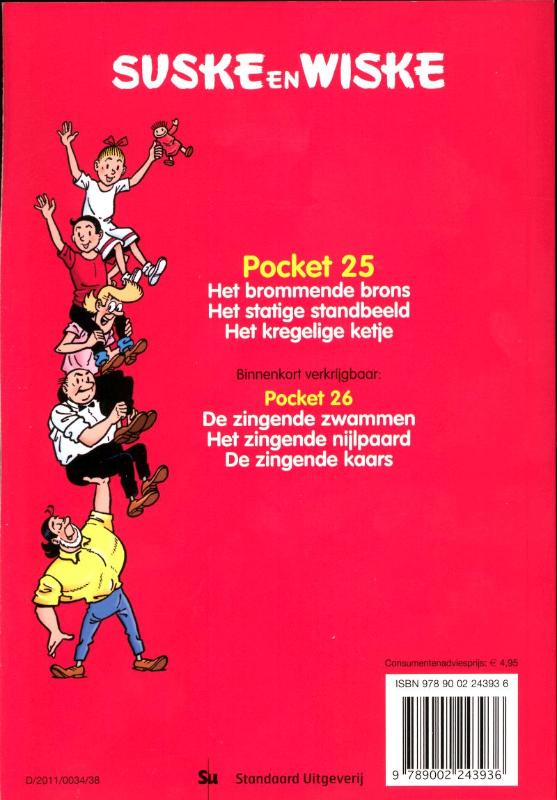 Achterkant van Suske en Wiske Pocket 25