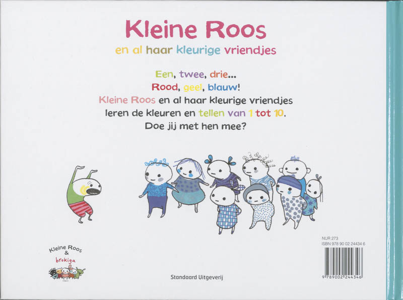 Achterkant van Kleine Roos en al haar kleurige vriendjes