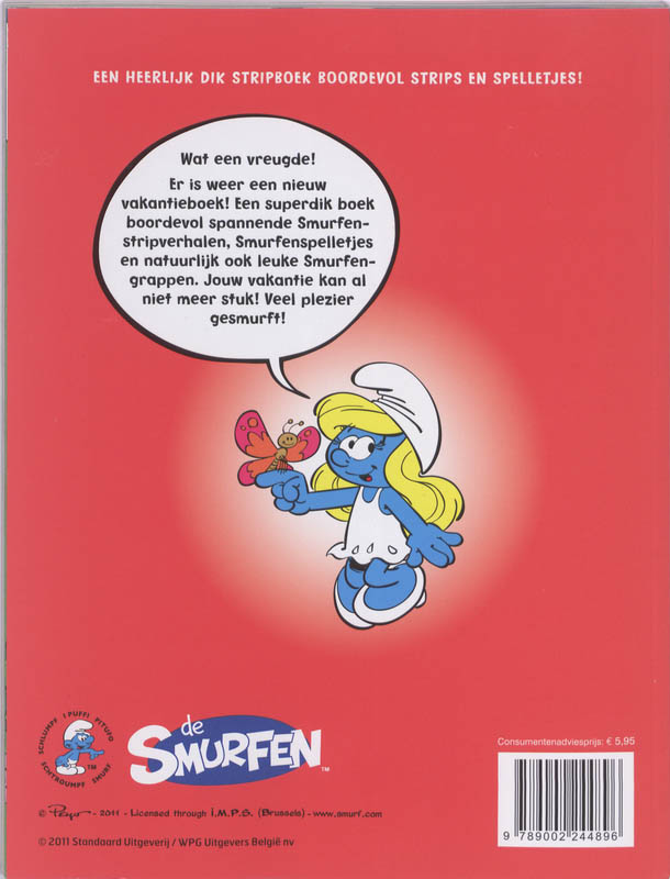 Achterkant van Vakantieboek