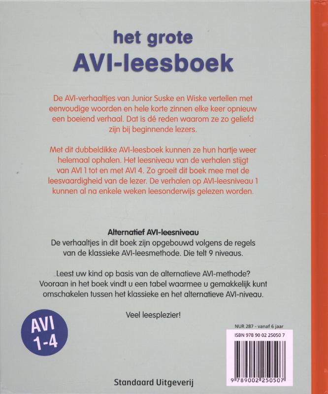 Achterkant van Het grote AVI-leesboek