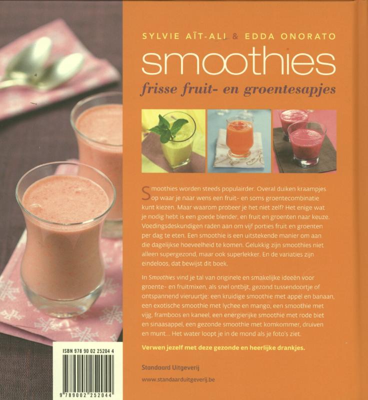 Achterkant van Smoothies