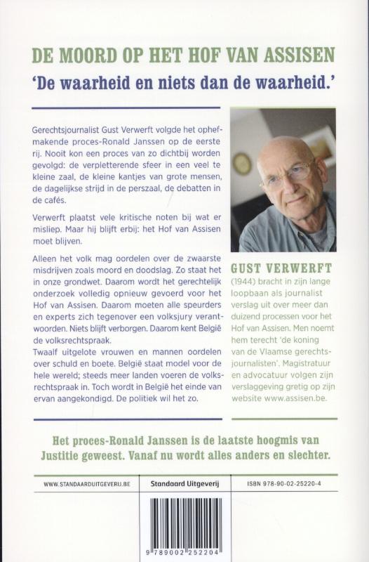 Achterkant van De moord op het hof van Assisen