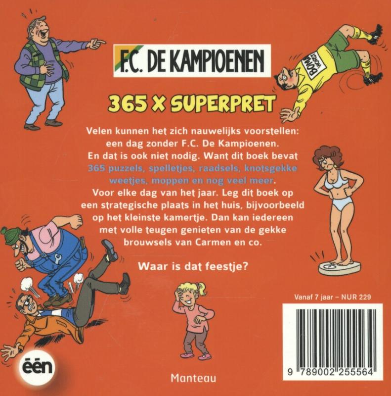 Achterkant van 365 x pret