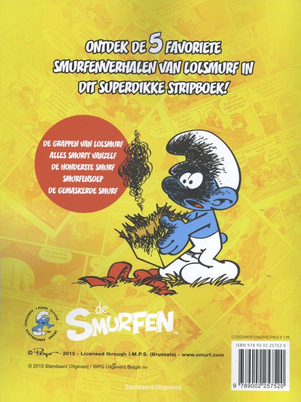 Achterkant van Omnibus De favoriete strips van Lolsmurf