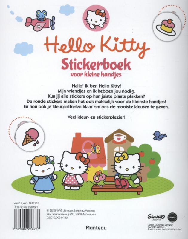 Achterkant van Stickerboek voor kleine handjes
