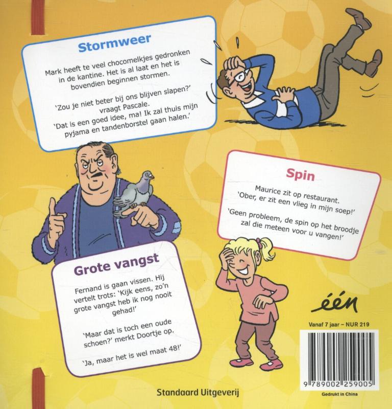 Achterkant van Megagek moppenboek