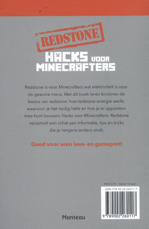 Achterkant van Hacks voor minecrafters Redstone