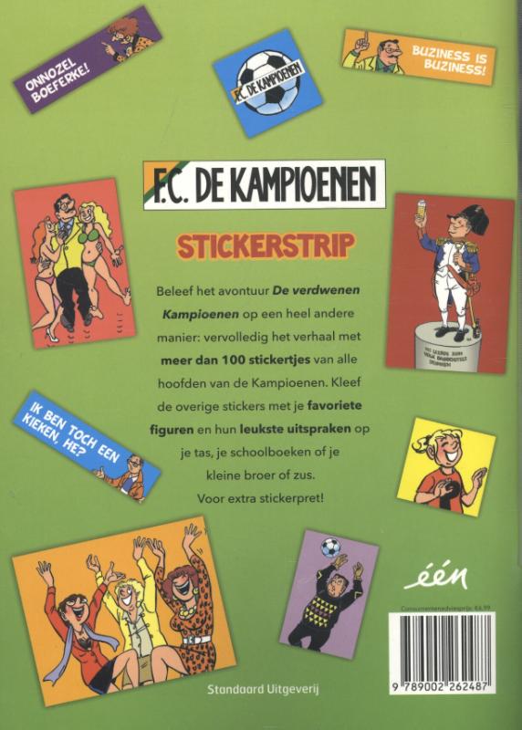 Achterkant van De verdwenen kampioenen