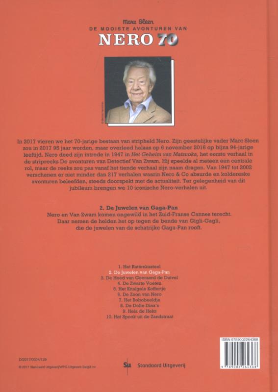 Achterkant van De Juwelen van Gaga-pan