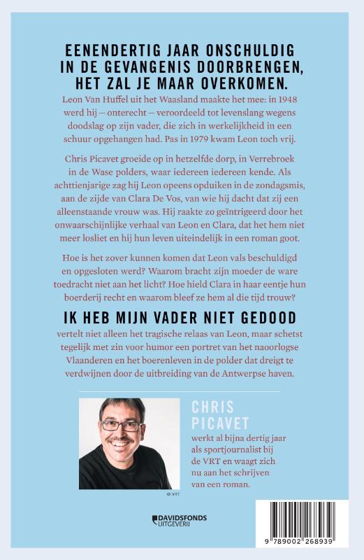 Achterkant van Ik heb mijn vader niet gedood