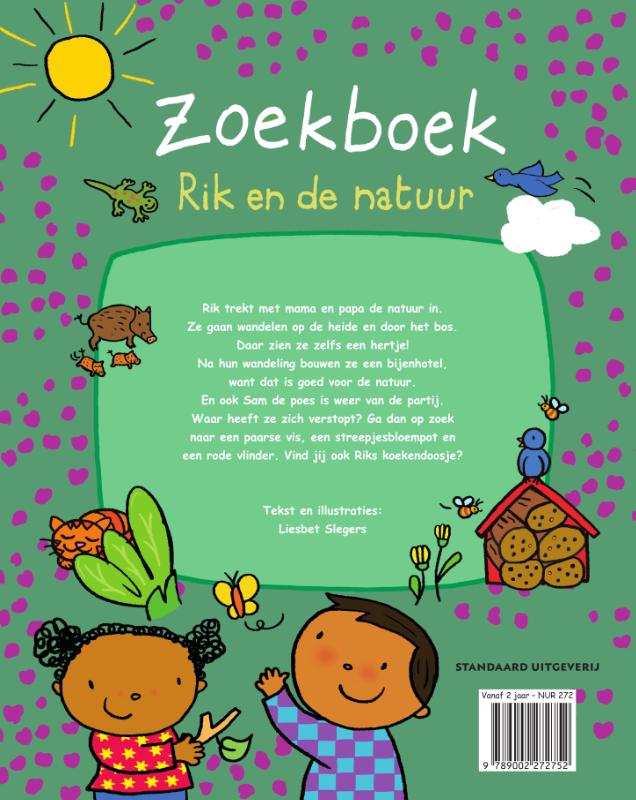 Achterkant van Zoekboek Rik en de natuur